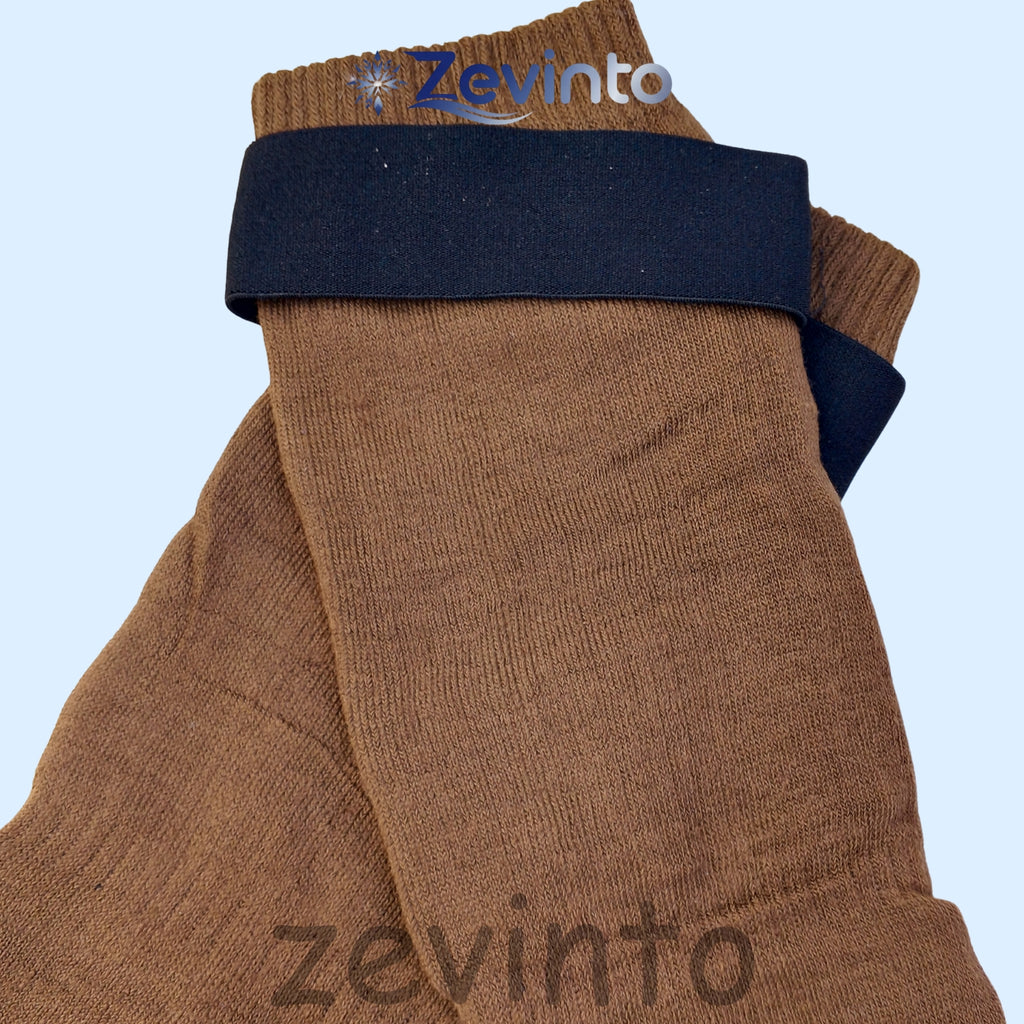 Zevinto Winter Knee & Leg Warmer with Adjustable Belt (Wool Inside)