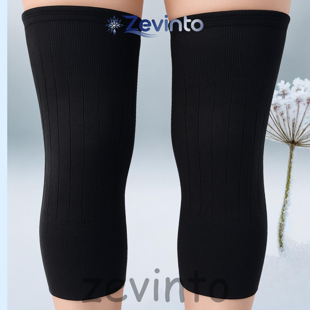 Zevinto Cozy Knee Warmers with Padding (Fur On Knee)