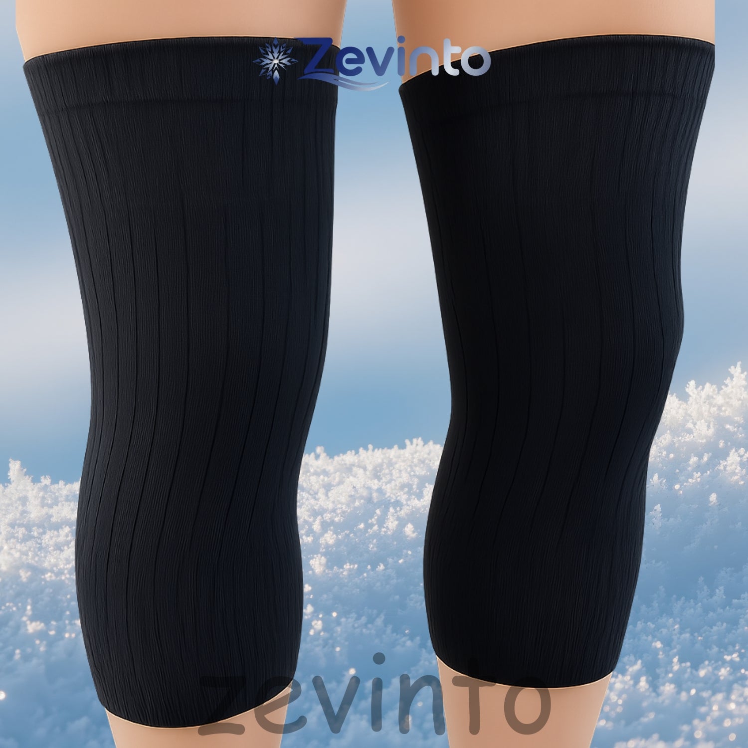 Zevinto Cozy Knee Warmers with Padding (Fur On Knee)